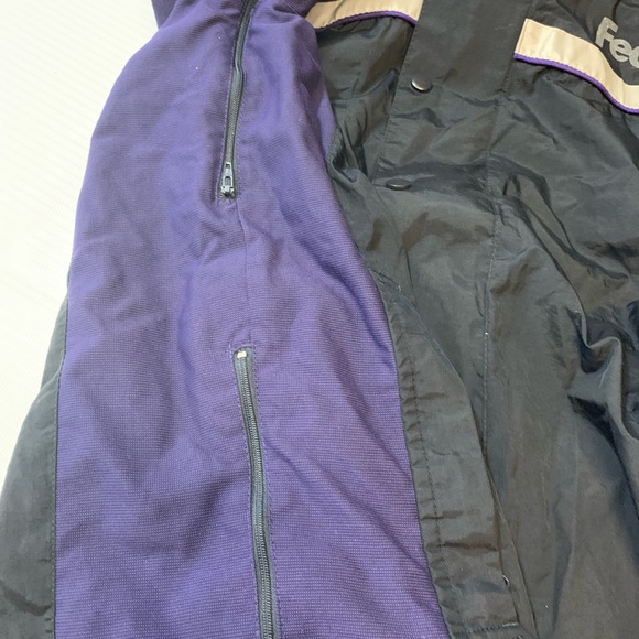 FedEx Stan Herman Winter Coat Reflective Uniform Mens Size XL Black Hooded. - Picture 5 of 13